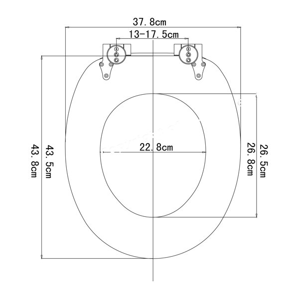 East Urban Home Premium Toilet Seat Toilet Seat With Soft Close, MDF